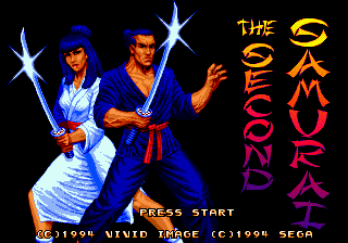 Second Samurai (Europe) Title Screen